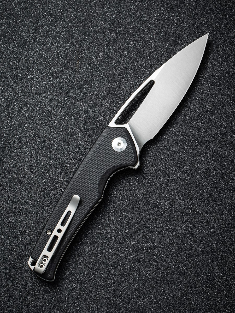 картинка Складной нож SENCUT Mims 9Cr18MoV Steel Satin Finished Handle G10 Black