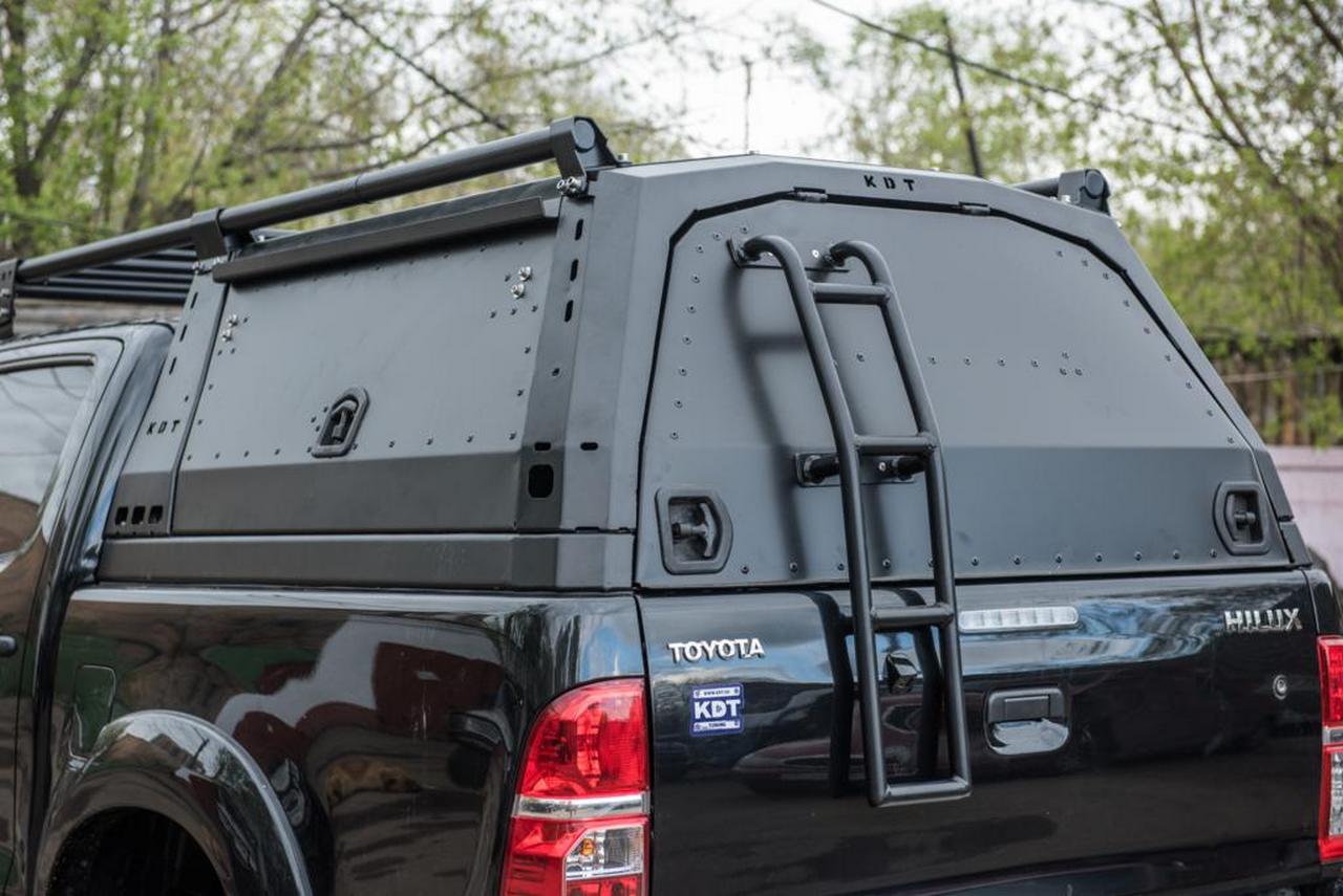картинка Лестница КDT для Toyota Hilux большая, алюминиевая
