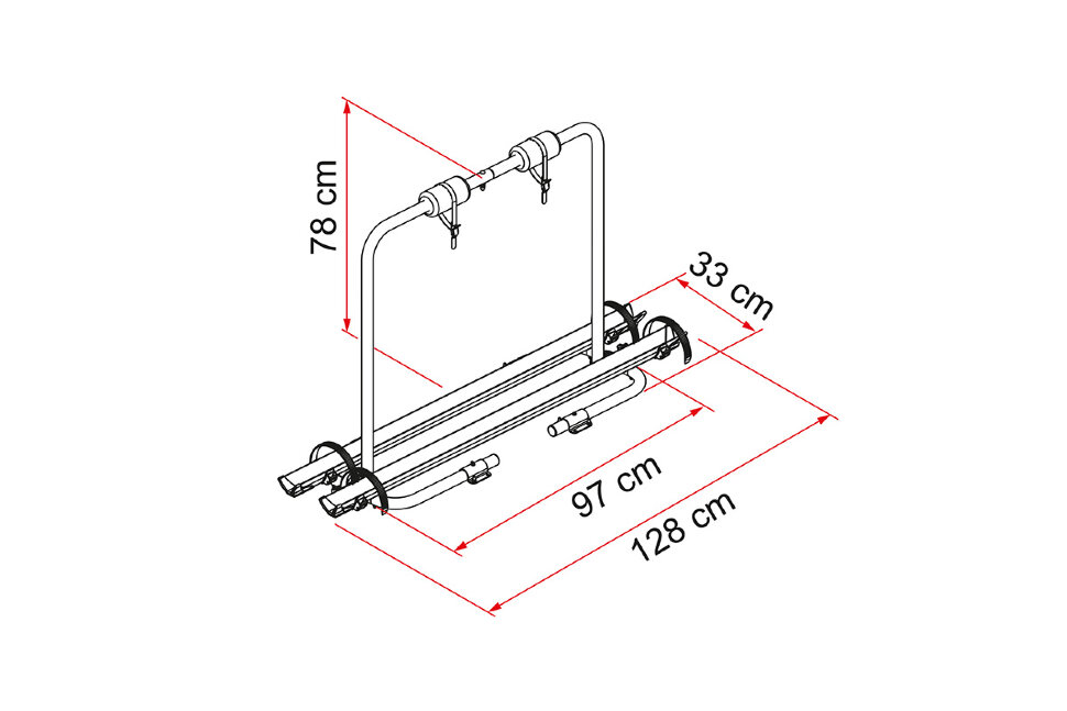 картинка Велокрепёж Fiamma Carry-Bike Caravan XL A, 2-х местное