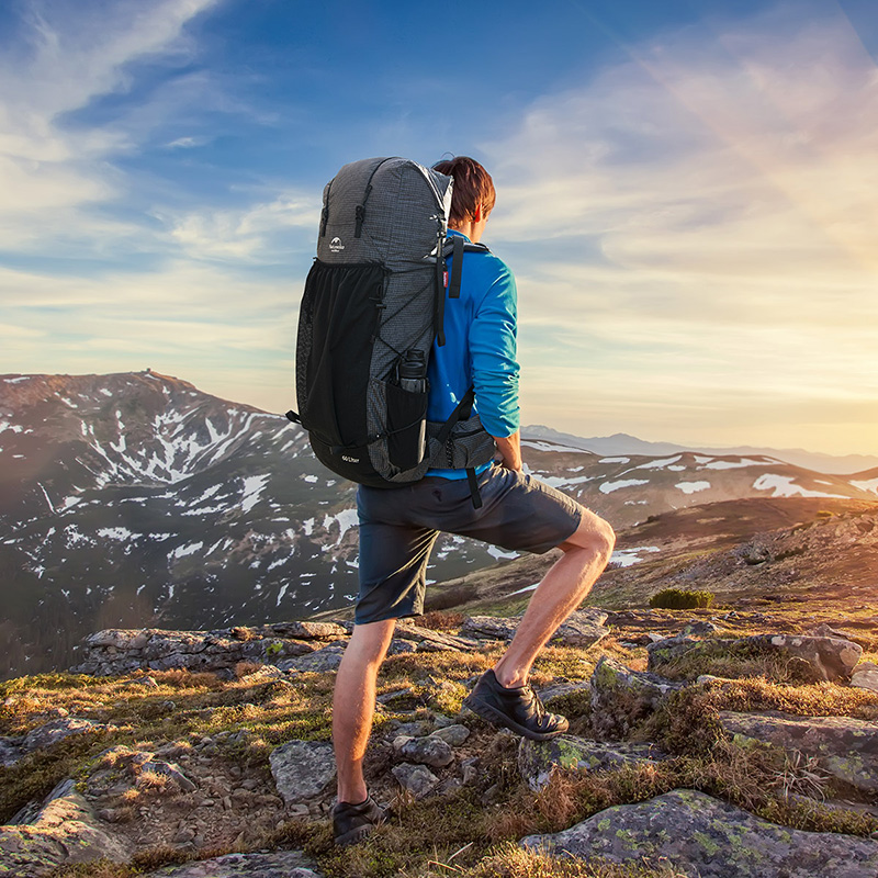 Рюкзак туристический Naturehike 60+5 л, черный