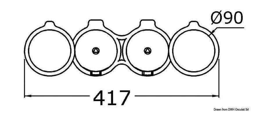 картинка Подстаканник складной Swing-Out, 2 или 4 места