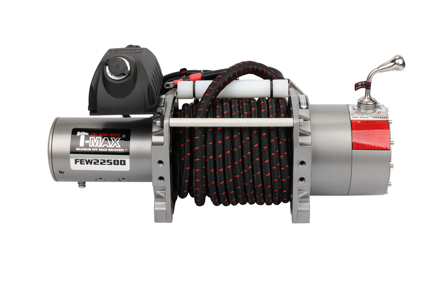 Лебедка T-MAX FEW22500 FIREWORK SERIES 24В синтетика