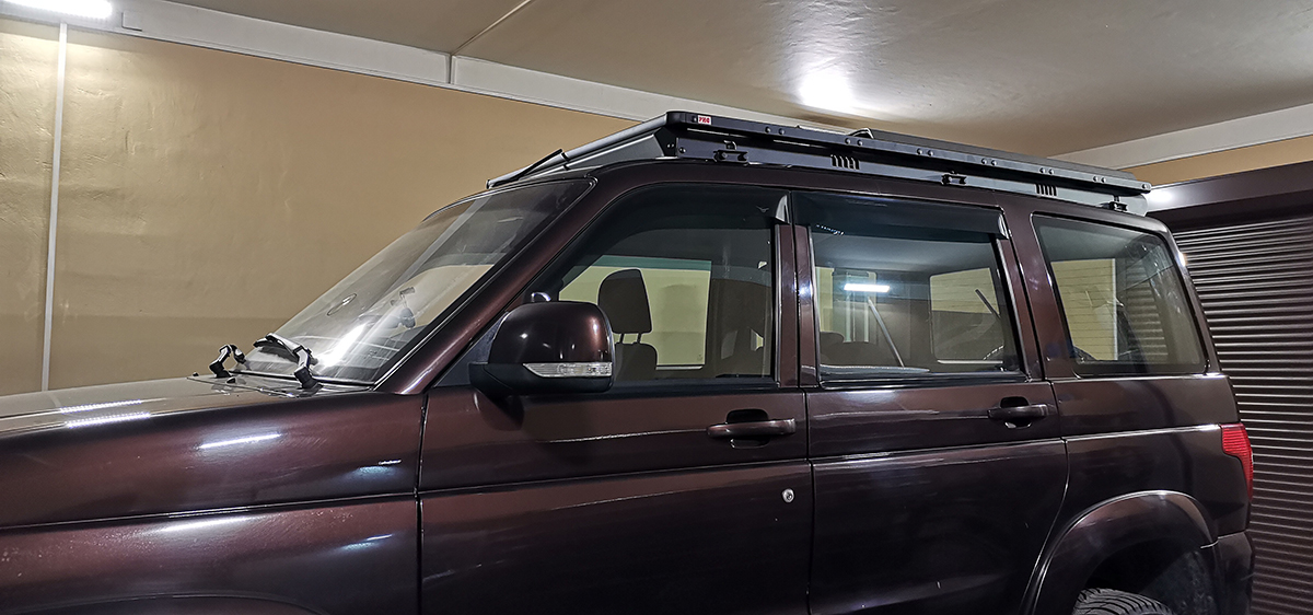 картинка Багажник экспедиционный УАЗ ПАТРИОТ 1250x2080 мм платформа алюминий