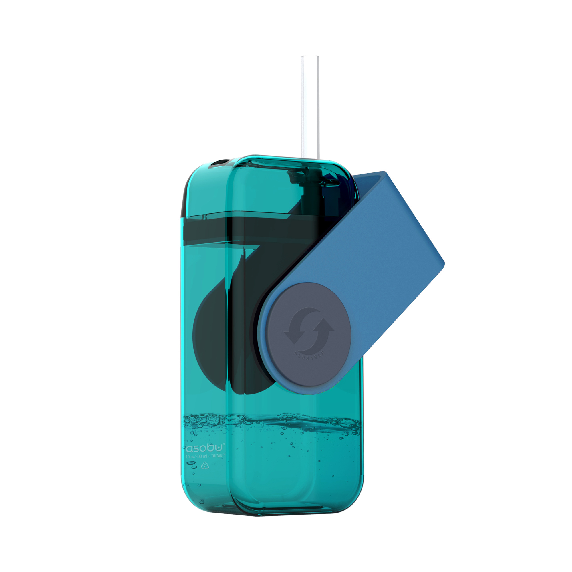 картинка Бутылка JUICY DRINK, 290 мл, бирюза/голубой