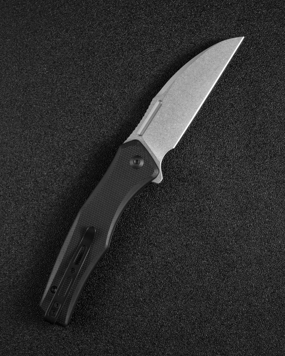 картинка Складной нож SENCUT Watauga D2 Steel Stonewashed Handle G10 Black