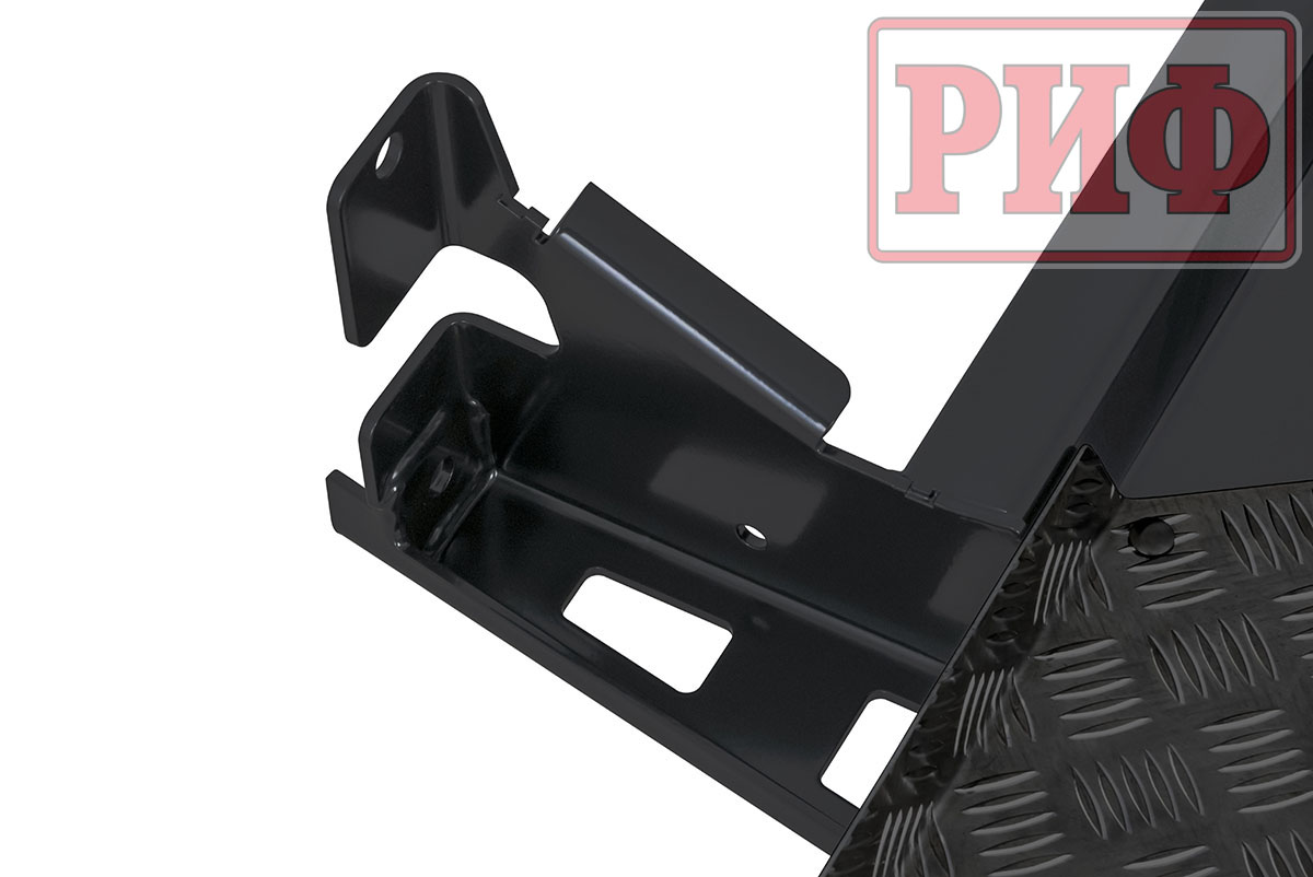 картинка Пороги Toyota Land Cruiser Prado 150 чёрные силовые РИФ