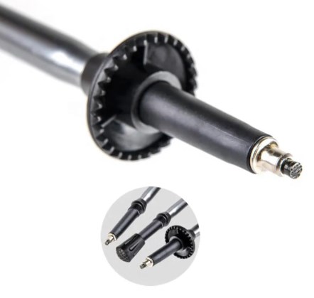 картинка Палки треккинговые, алюминиевые, ST01, черные, для ходьбы (2 шт.)