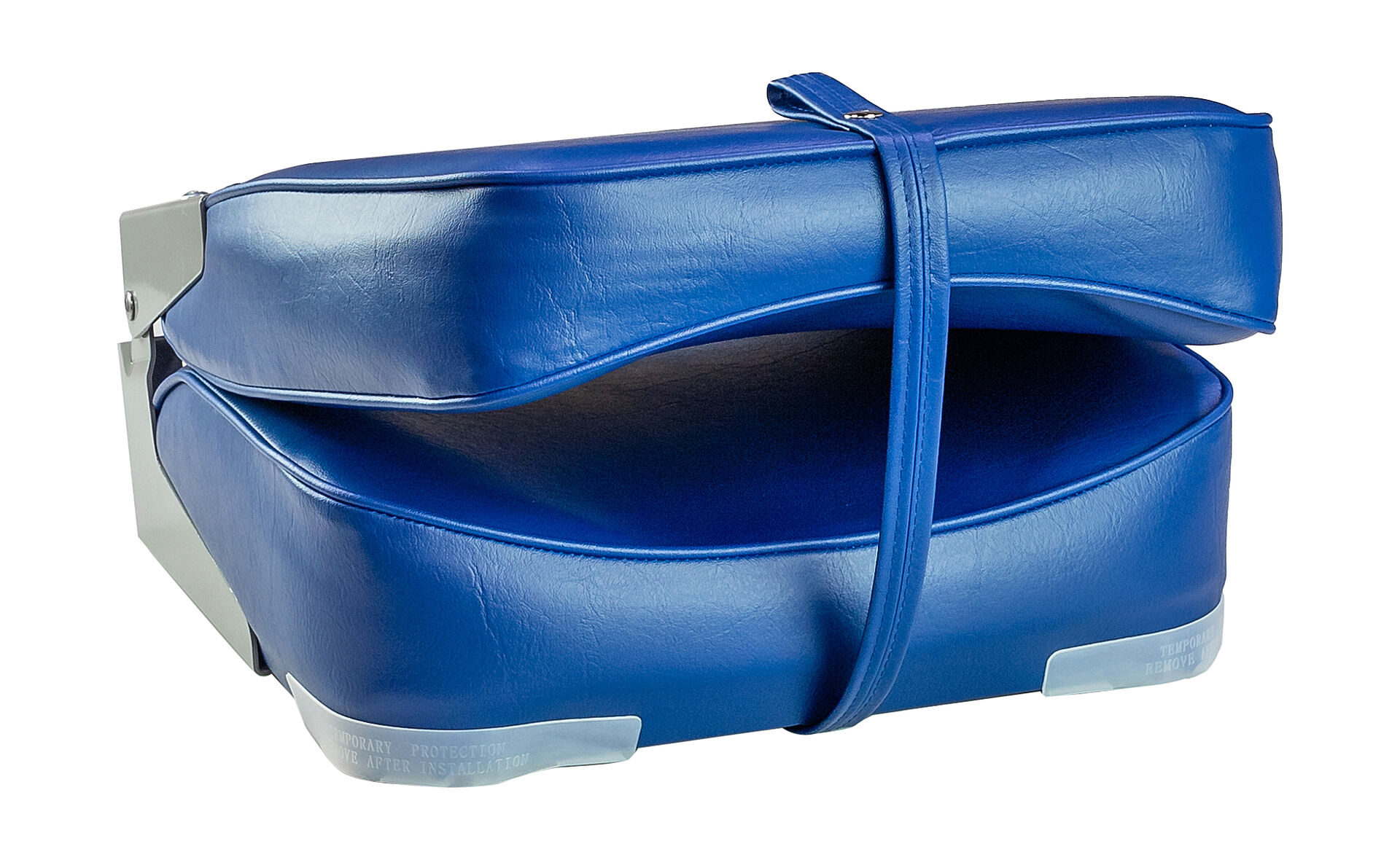 картинка Кресло мягкое складное, высокая спинка, обивка винил, цвет синий, Marine Rocket