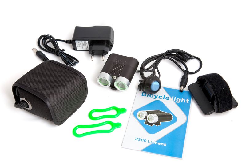 картинка Фара велосипеда SG-T2200, CREE XM-L, 2 LED, 2000LM