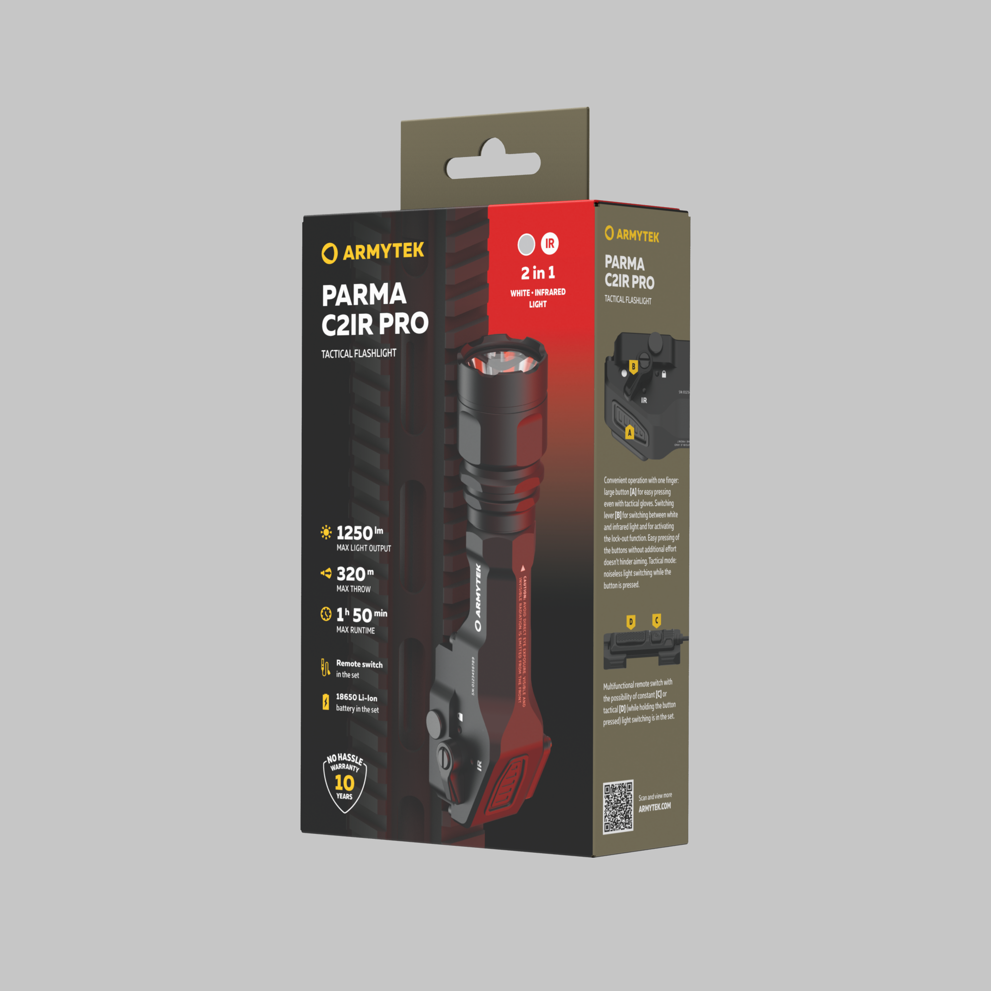 картинка Фонарь подствольный Armytek Parma C2IR Pro