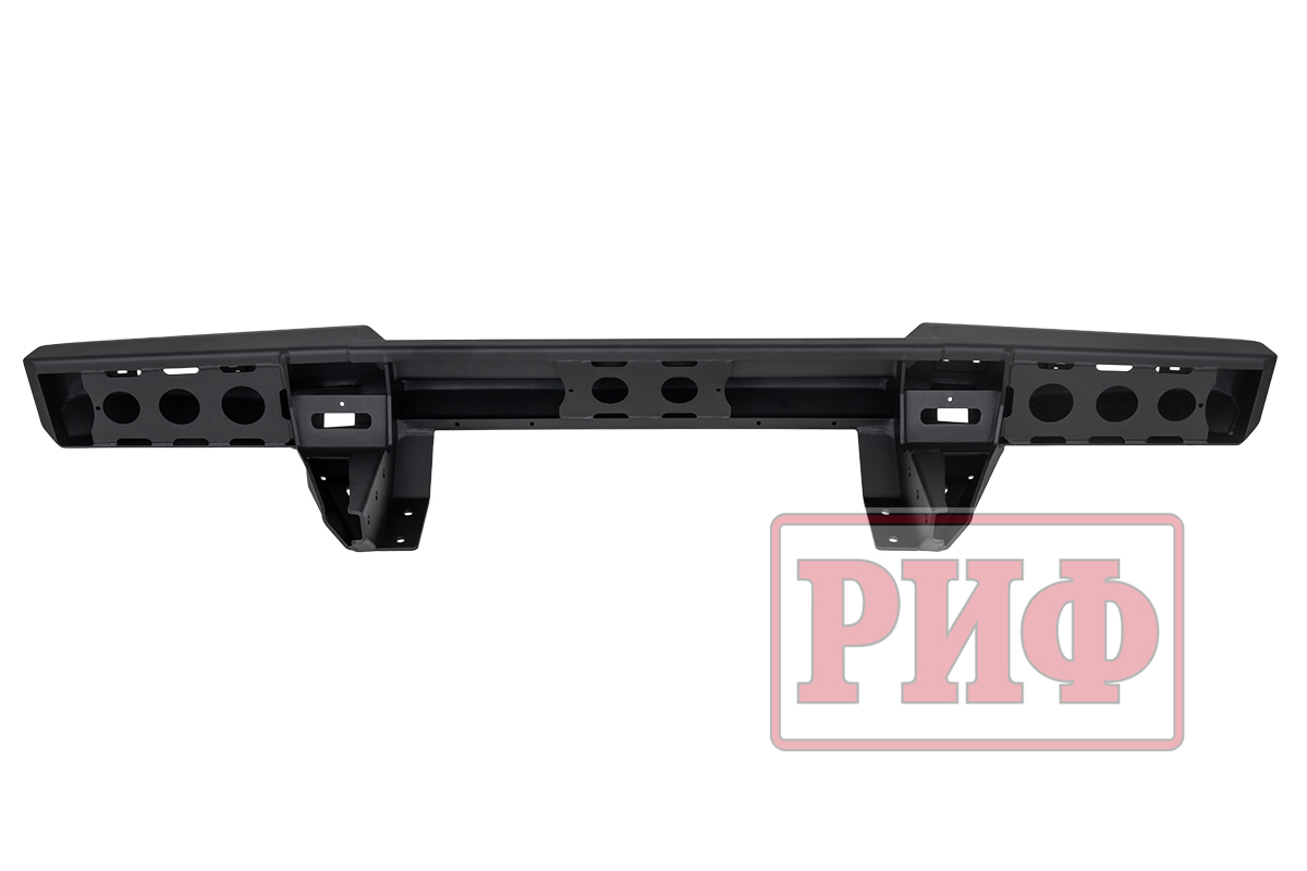 картинка Бампер РИФ силовой задний для ГАЗ Соболь NN с фонарями, возможностью установки фаркопа, стандарт