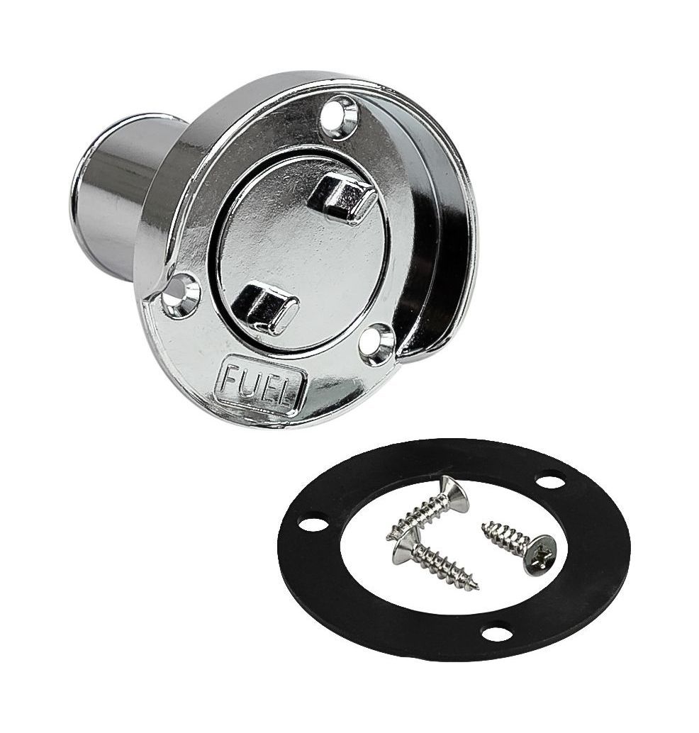 картинка Горловина заливная для бензина с грязеотводом хромир. сталь