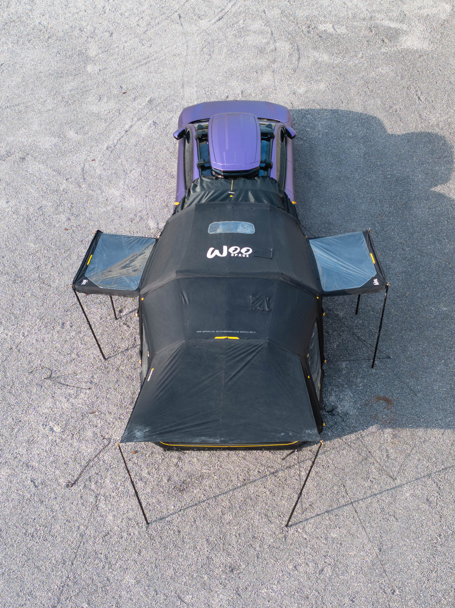 картинка Надувная палатка для автомобиля WOO SPACE (Багажник открывается набок)