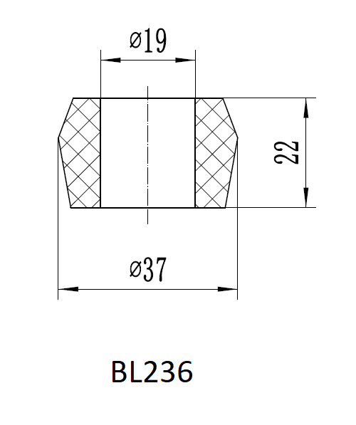 картинка Втулка амортизатора РИФ SA236 маркировка 1