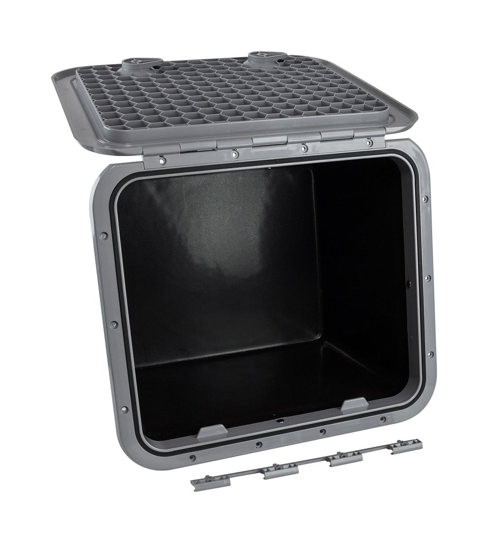 картинка Ящик врезной с крышкой, серый, 459х514х330 мм