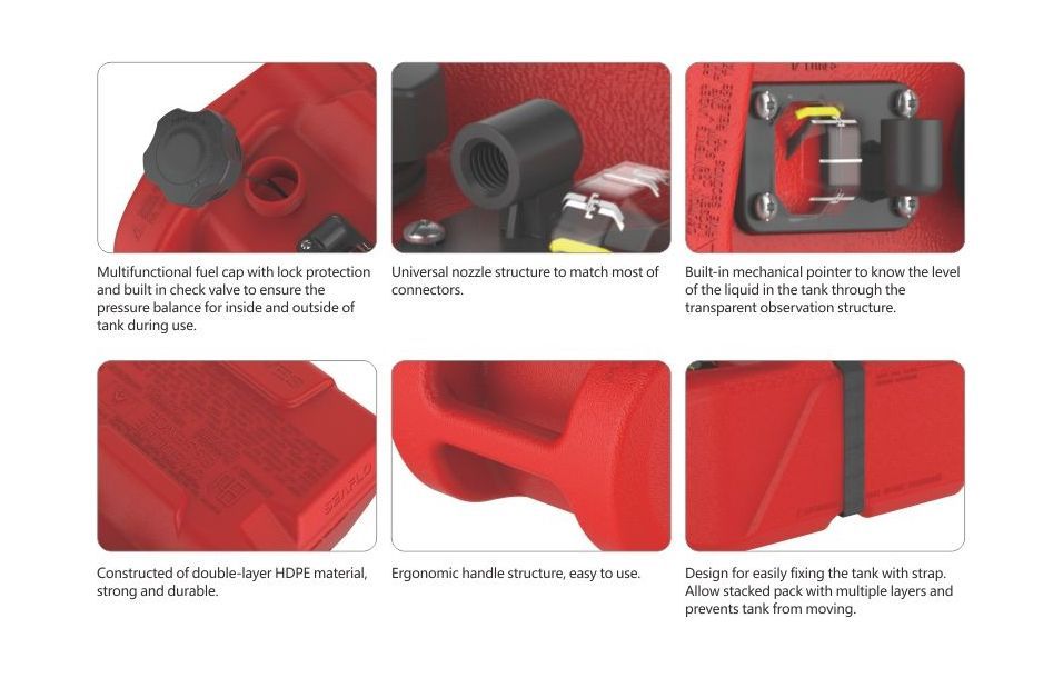 картинка Бак топливный SeaFlo, 24 л, без переходника