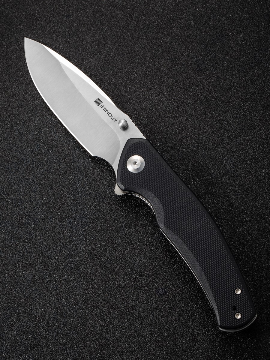 картинка Складной нож SENCUT Slashkin D2 Steel Satin Finished Handle G10 Black