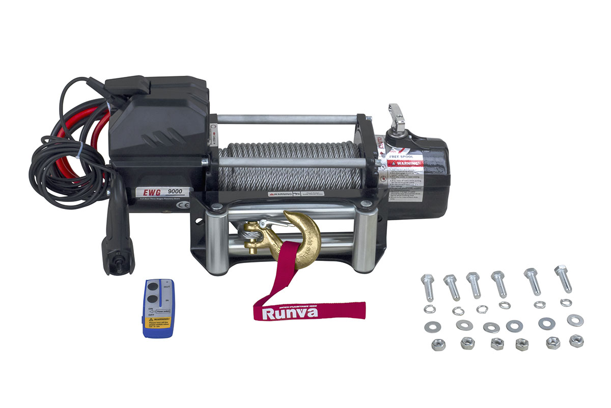 картинка Лебедка Runva Magnum 9000 lbs 4200 кг (стальной трос) 12В