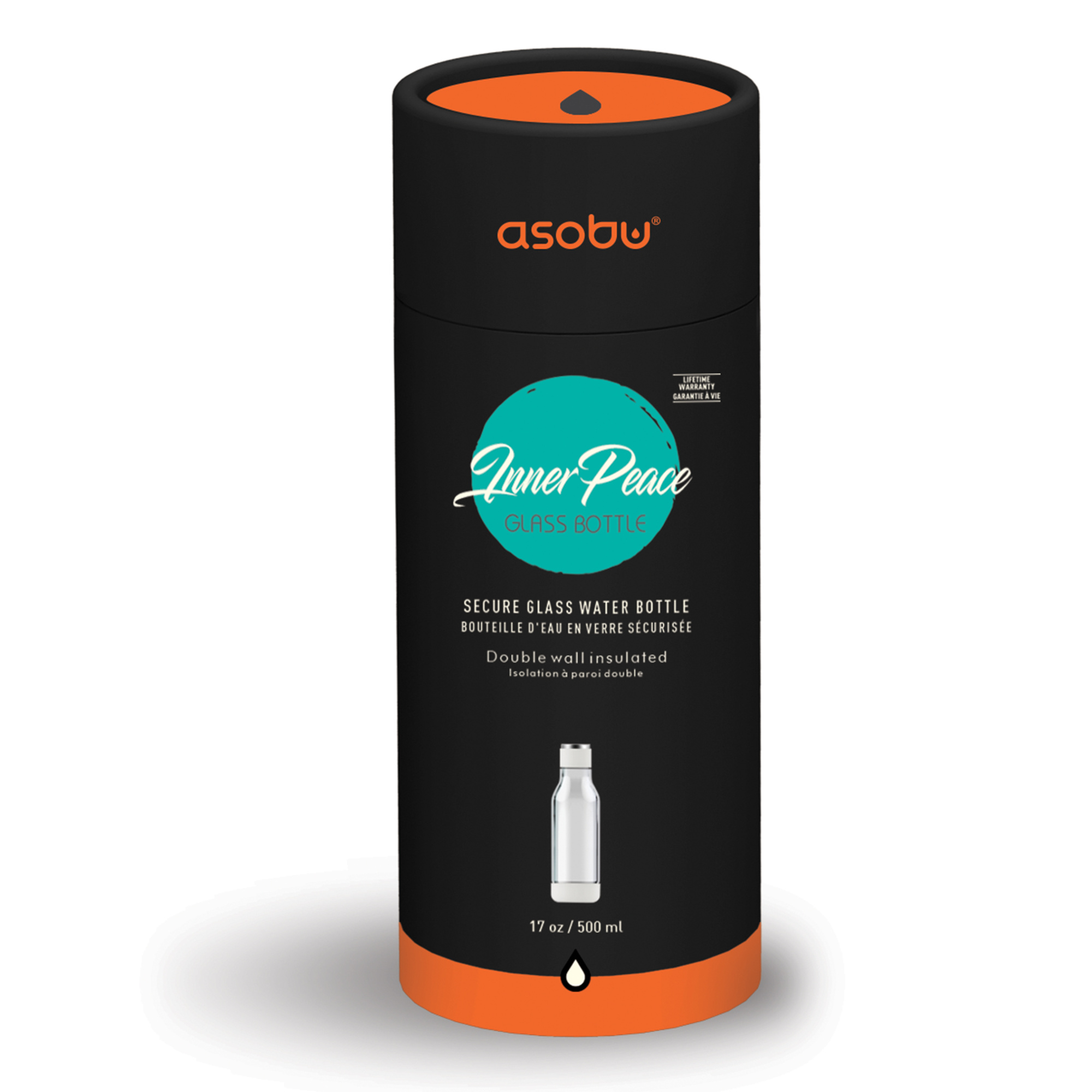 картинка Бутылка INNER PEACE, 500 мл, черная