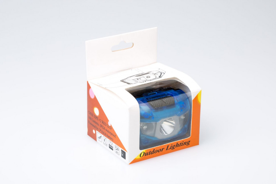 Налобный фонарь PRO-GH802, CREE XPE Led 3W, 2*Red Led