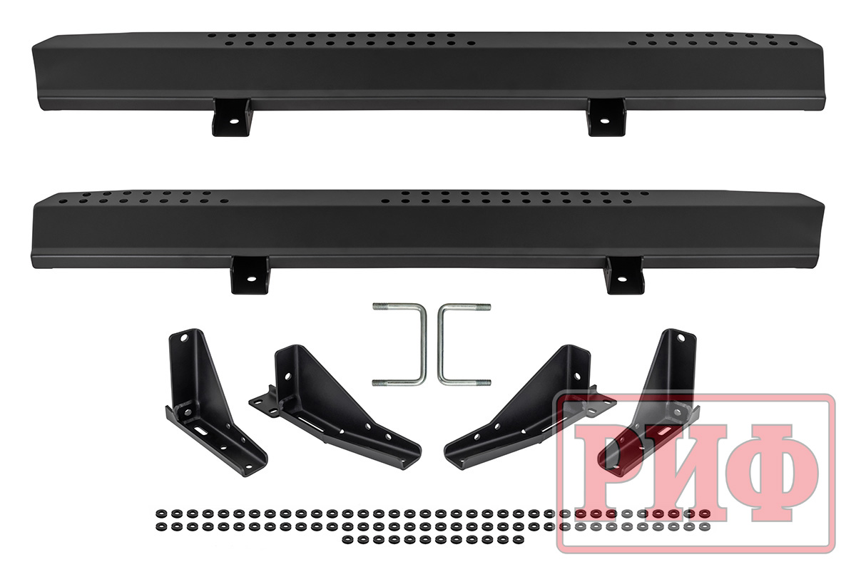 картинка Пороги РИФ силовые Nissan Patrol Y61 2004+ (АКПП)