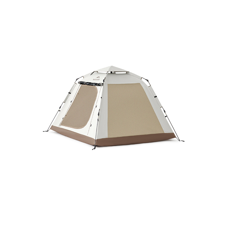 картинка Палатка Naturehike Ango Picnic CNK2450WS021  трёхместная c навесом бежевая c черным