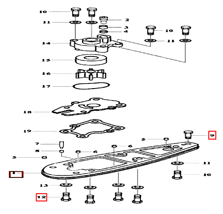 картинка Болт  (PNFM40E-18011) (PREMARINE)