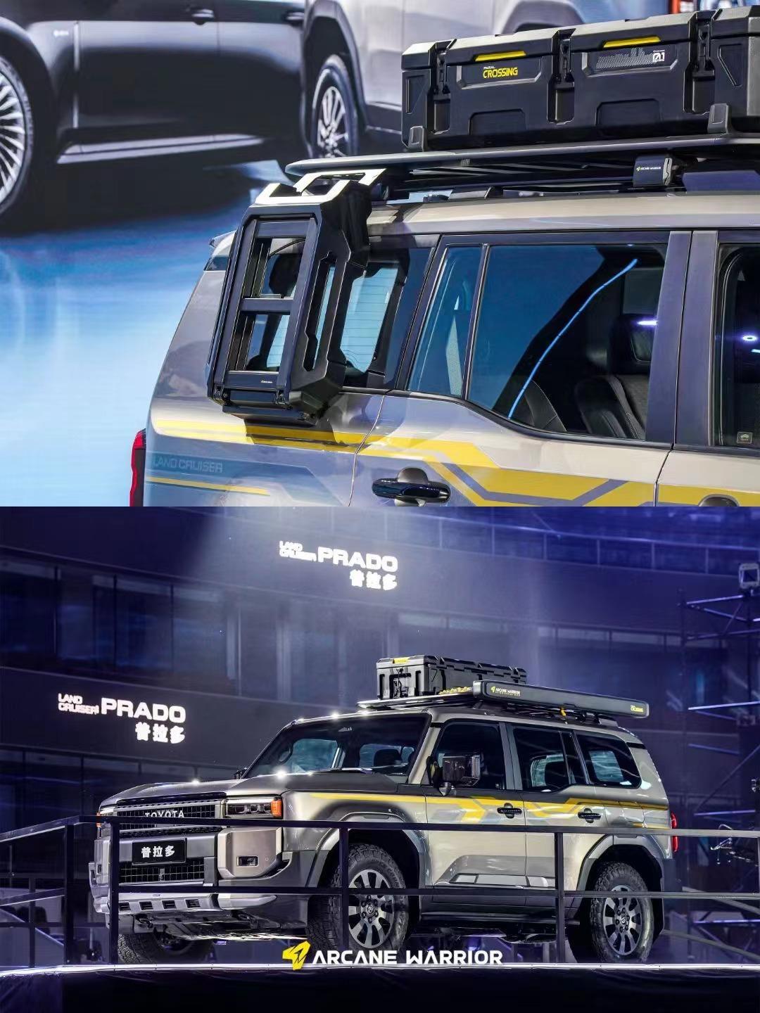 картинка Боковая лестница CROSSING Ladder для Toyota Prado 250/Lexus GX550 2024 (Без заводских рейлингов)