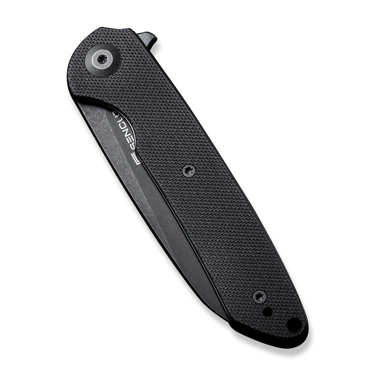 картинка Складной нож SENCUT Kyril 9Cr18MoV Steel Black Stonewashed Handle G10 Black