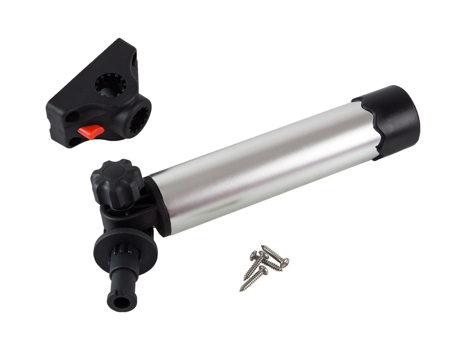 картинка Держатель спиннинга черный/серебрянный в комплекте с креплением CFMT303