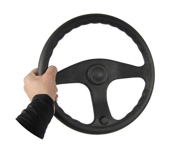 картинка Рулевое колесо E.Chance, обод и спицы черные д. 330 мм