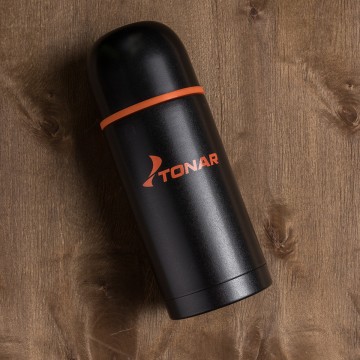 картинка Термос ТОНАР 750 мл. черный (дополнительная чашка)
