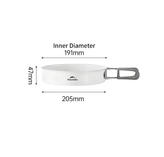 картинка Сковорода туристическая Naturehike, диаметр 20 си, керамическое покрытие