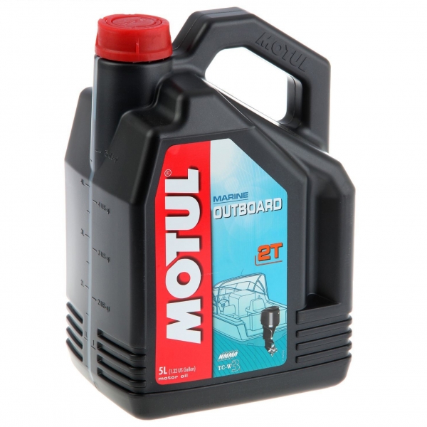 картинка Масло для подвесных лодочных моторов Motul OUTBOARD 2T 2T TC-W2 5 L