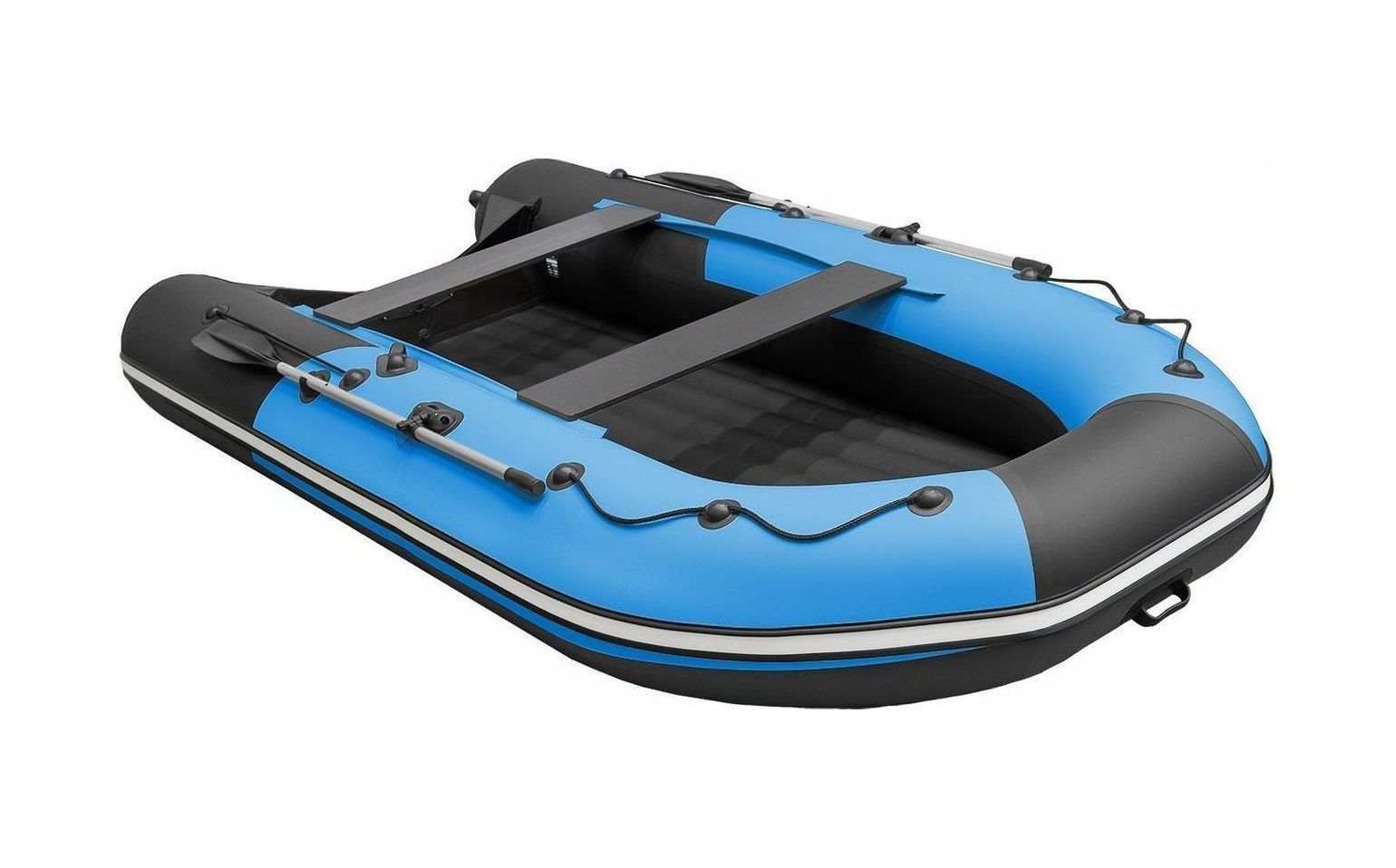 картинка Надувная лодка ПВХ, Ривьера Компакт 3800 НДНД Комби, синяя волна/черный
