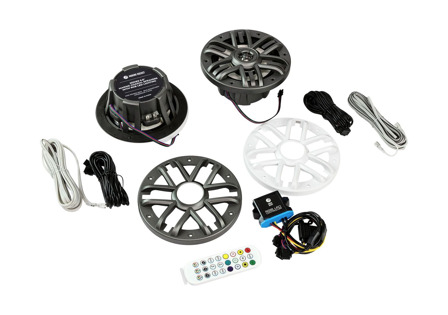 картинка Морская акустика 6,5" с RGB, Marine Rocket