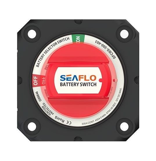 картинка Выключатель массы 4-х позиционный 2 АКБ 300А, SeaFlo