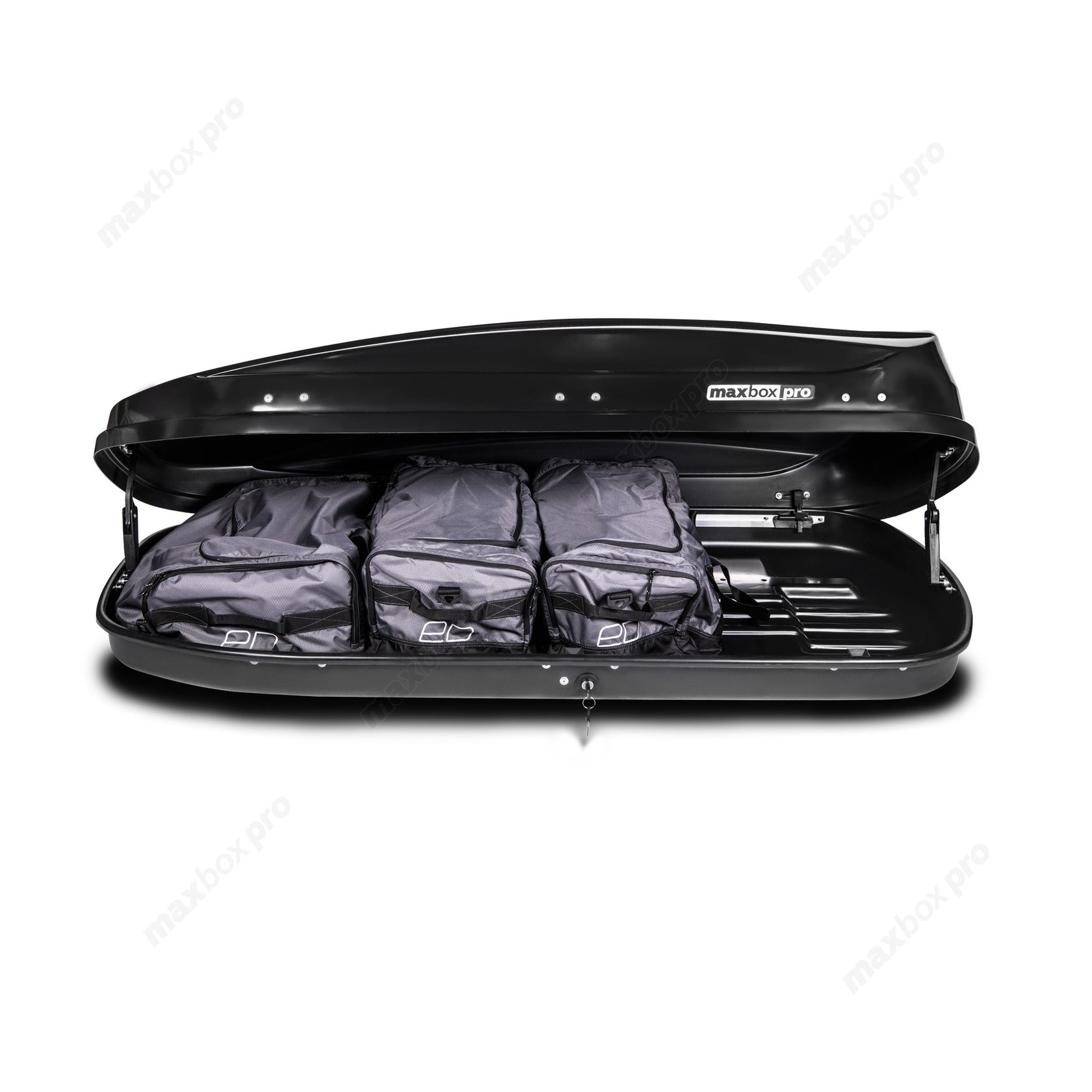 картинка Автобокс MaxBox PRO 460 (средний) черный глянцевый