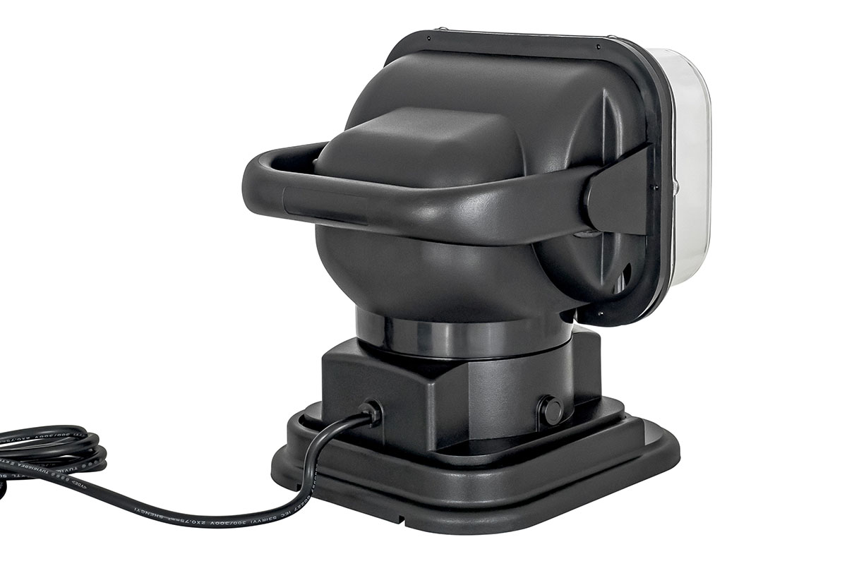 картинка Фара-искатель 12V 50W LED с дистанционным управлением, черный (200х240х200мм) 