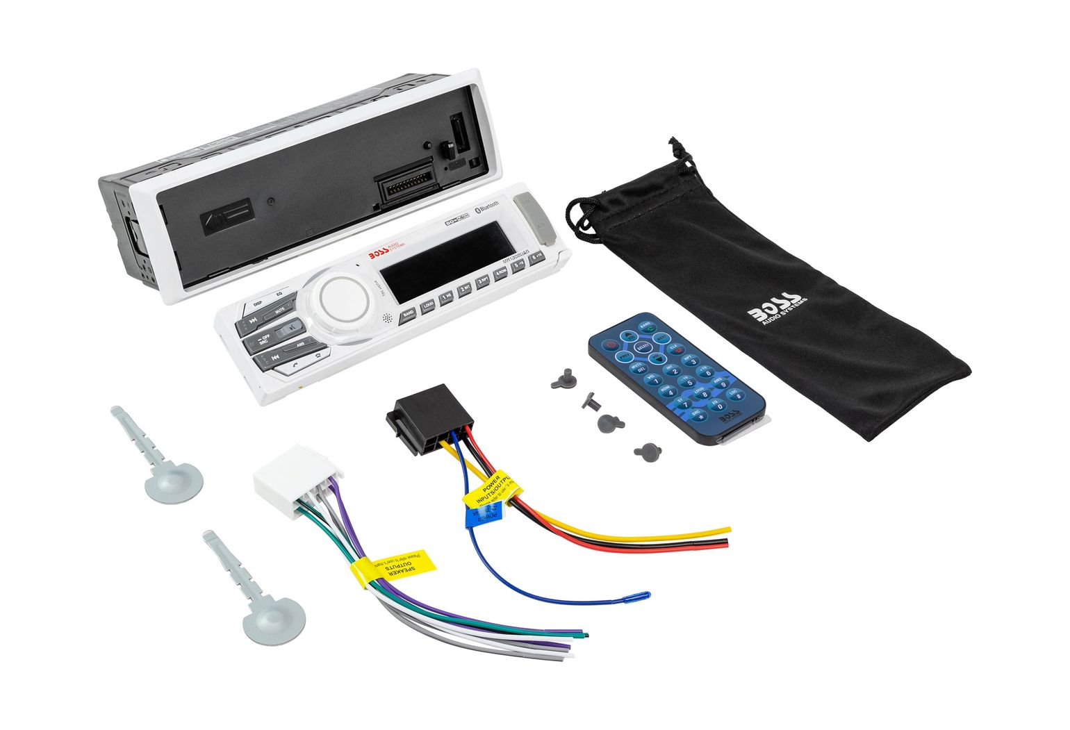 картинка Морская магнитола 1DIN BOSS MR1308UAB