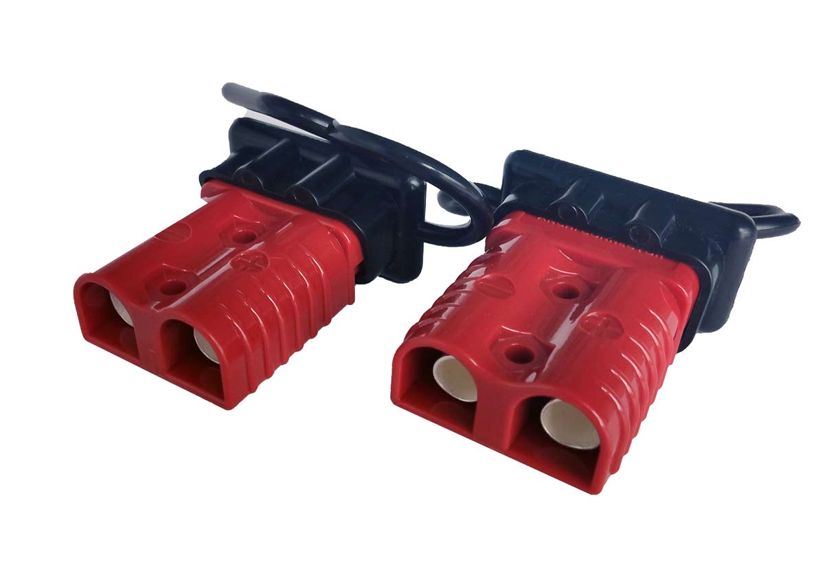 картинка Силовой разъем кабеля лебедки с заглушкой 175A (влагозащищенный, 2 шт)