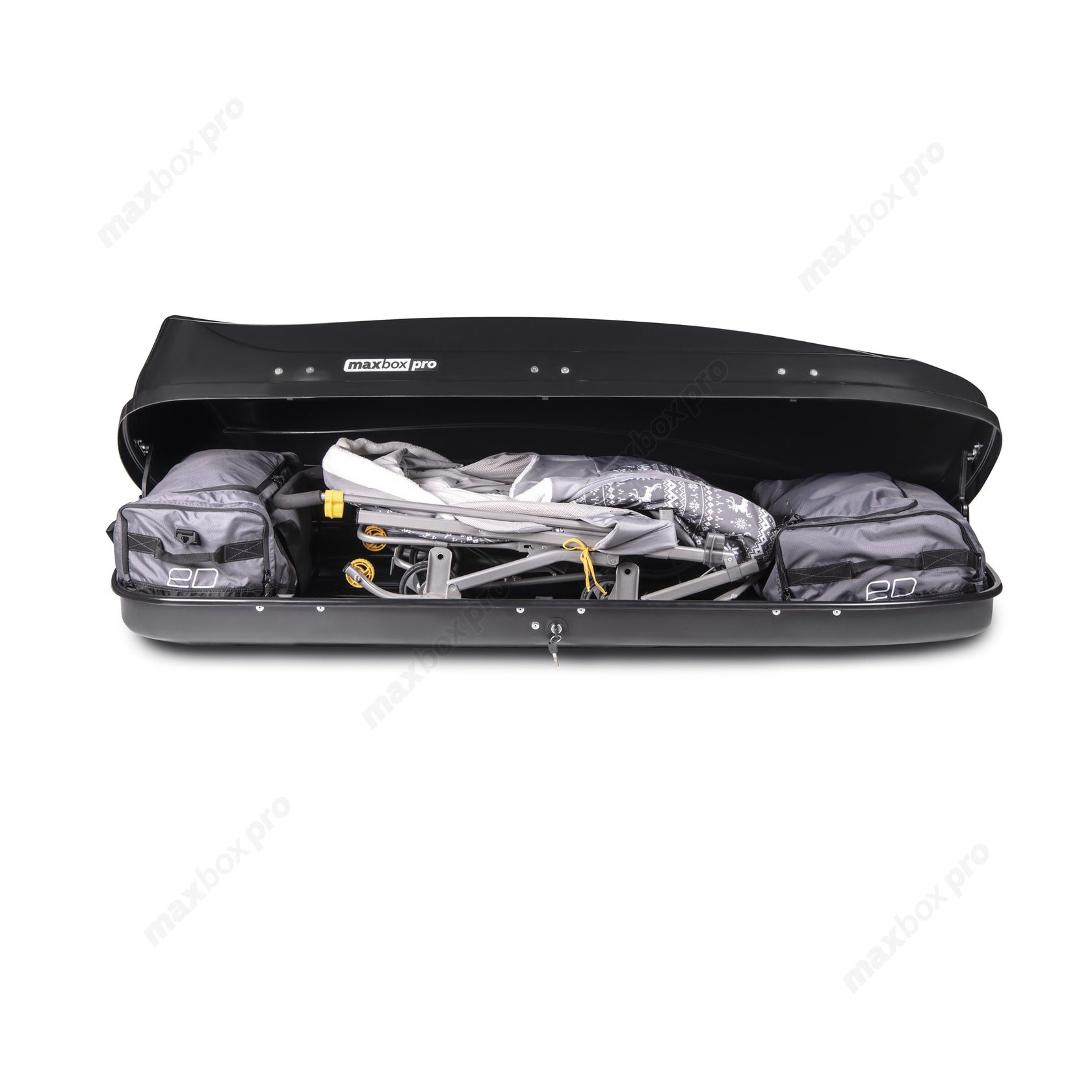 картинка Автобокс MaxBox PRO 520 (большой) черный глянцевый