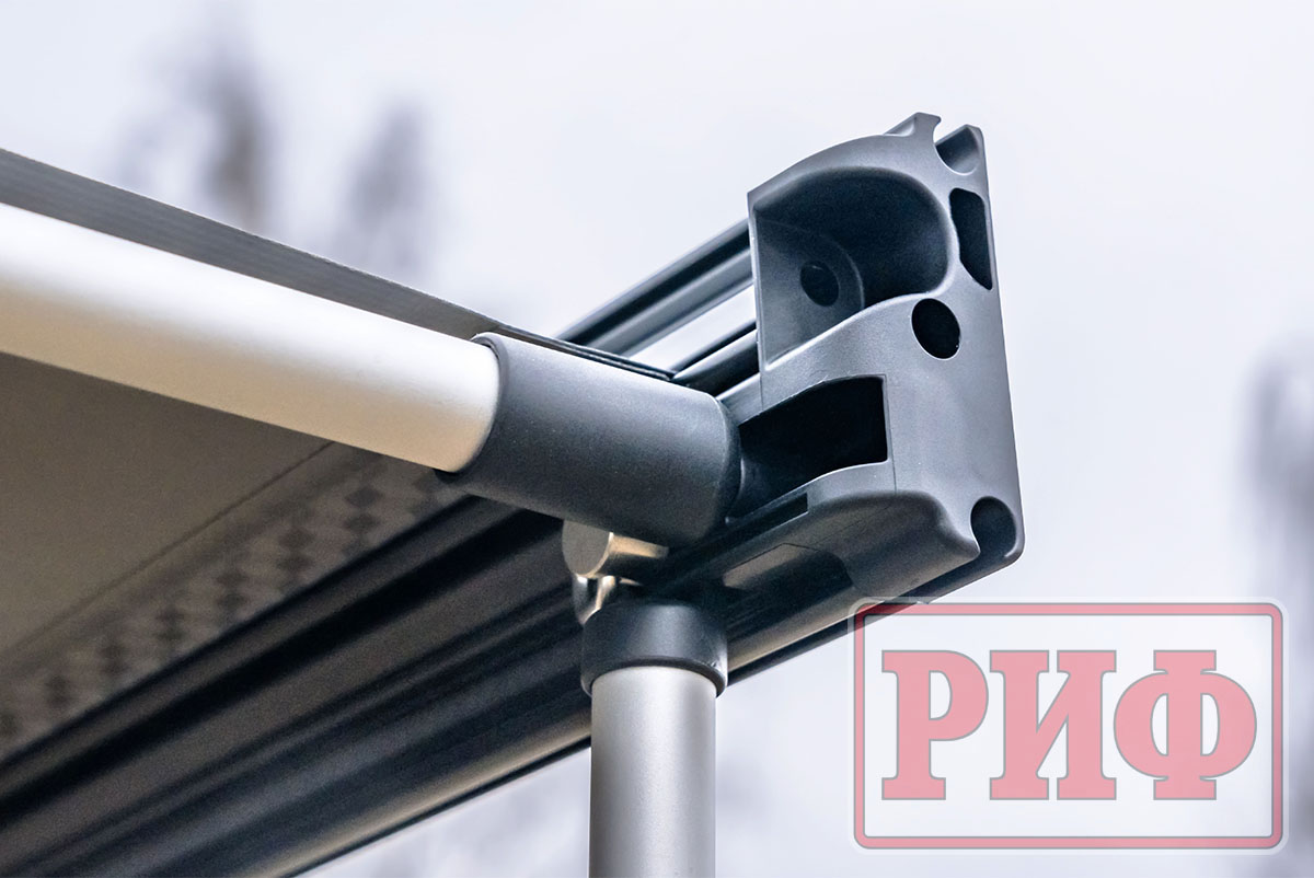 картинка Маркиза автомобильная РИФ 2,13х2,5 м полуавтомат (винил) темно-серая