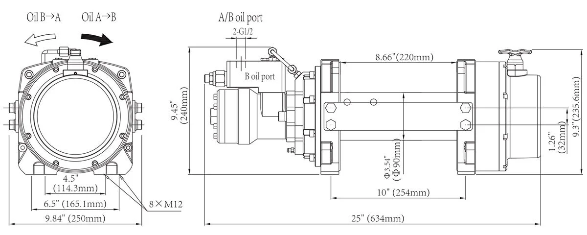 картинка Гидравлическая лебедка HEN10000