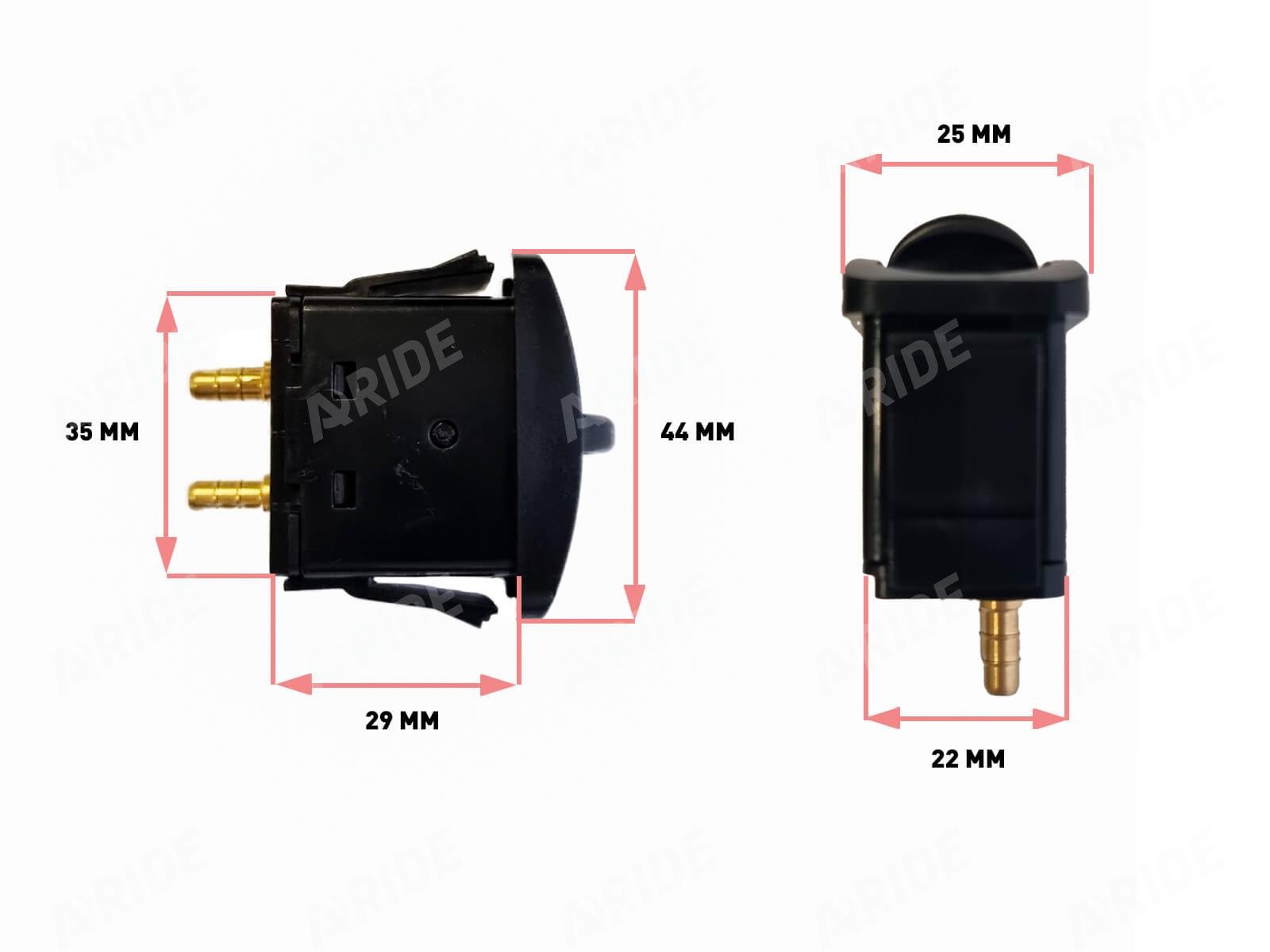 картинка Клавиша пневматическая с электрическим контактом (пневмоэлектроклавиша)