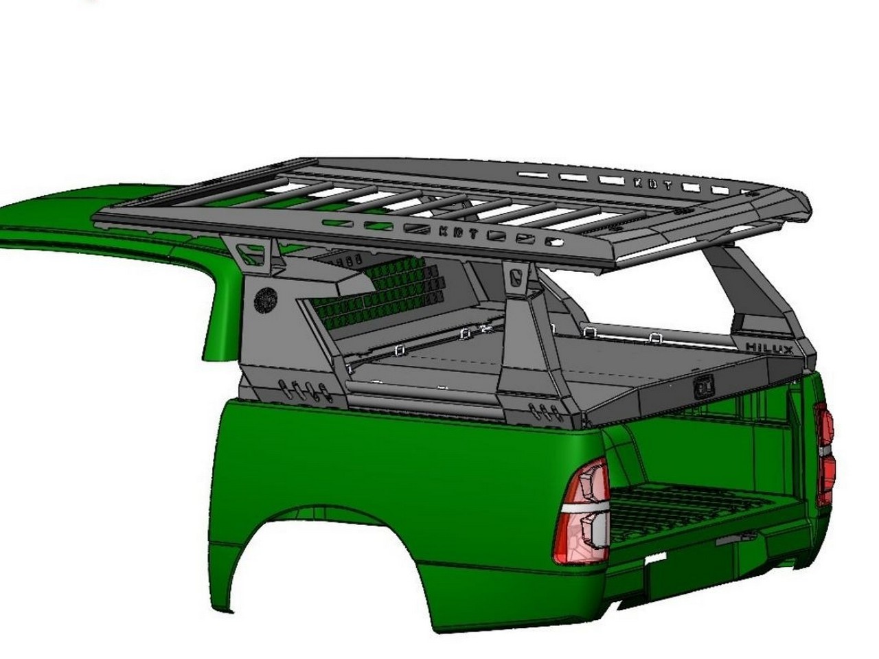 картинка Дуга многофункциональная алюминиевая - Toyota Hilux Арт. 15061L(4)