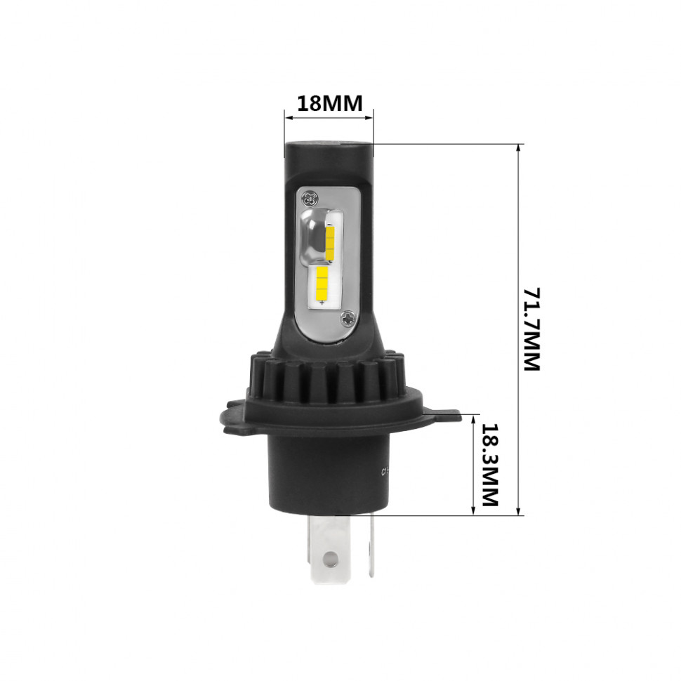 H4 Optima LED QVANT,12-24V, 2 лампы