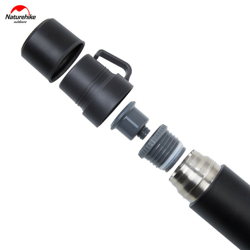 картинка Термос Naturehike NH17S020-B 3в1 600мл серебряный, 6927595724125