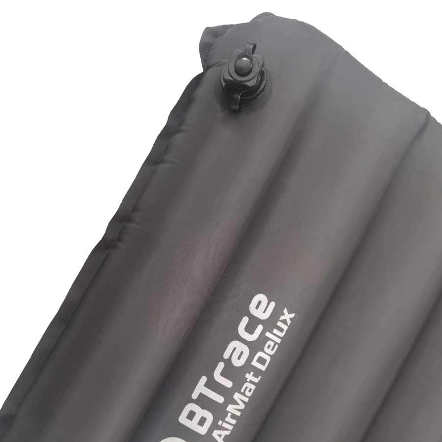 картинка Коврик надувной утеплённый BTrace AirMat Delux,193х59х9 см, с насосом (Серый)
