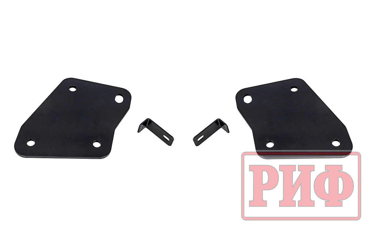 картинка Бампер задний РИФ ГАЗ Соболь с квадратом под фаркоп и калиткой (слева), лифт 50 мм
